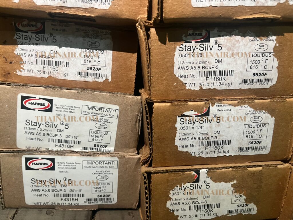 ลวดเชื่อมเงิน 5% Harris แบบ แบน (1.3 mm x 3.2 mm)