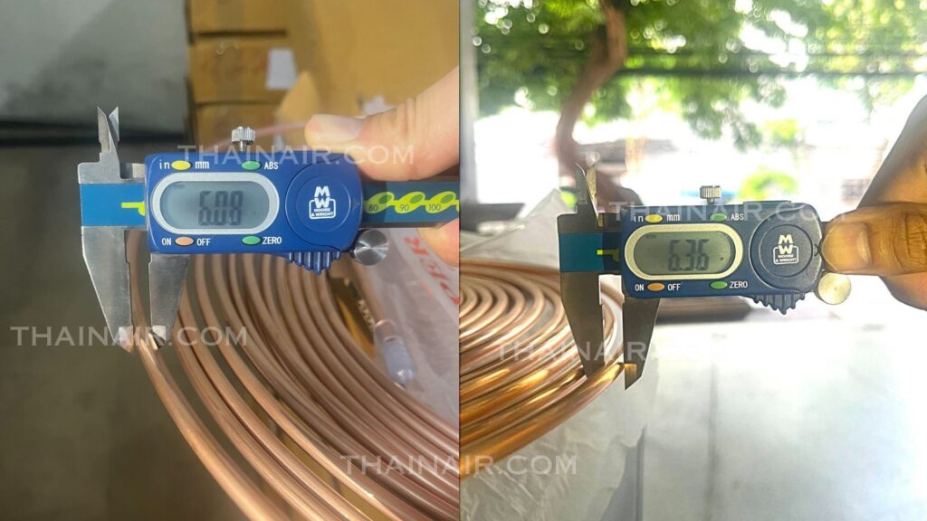 ท่อทองแดง 6 มิลลิเมตร